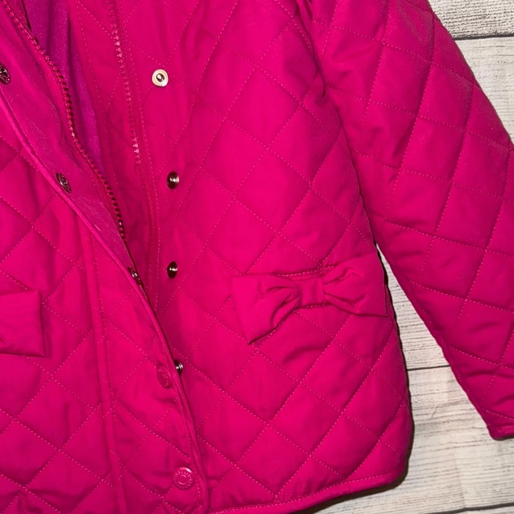 New Gymboree 5 5t  Pink Puffer Jacket with Quilted Design - Picture 4 of 5